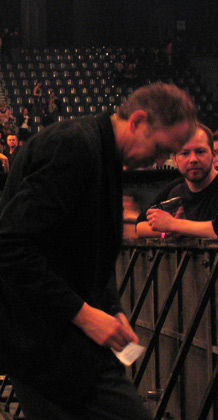 Anton Corbijn Depeche Mode Touring The Angel, London, Wembley Arena, March 2006. Before the show starts...
