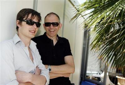Anton Corbijn and Sam Riley Cannes 2007