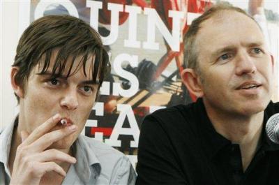 Anton Corbijn and Sam Riley Cannes 2007